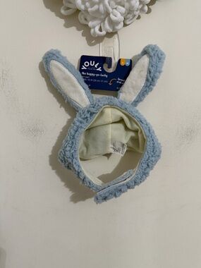 Youly The Happy-Go-Lucky Blue Bunny Sherpa Cat Hat!
